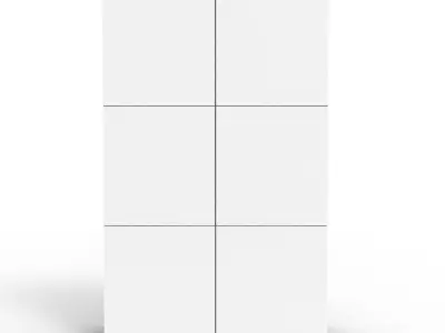 Modern Cabinet Low-poly 3D model