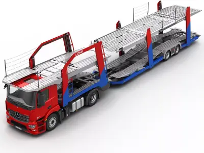 Mercedes Antos Car Transporter 3D model