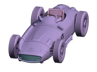 Mercedes Benz W196 print  3D print model