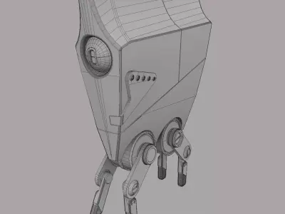 Robot Friend  Sci-Fi Companion Model 3D model