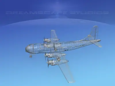 Boeing 377 Northwest Airlines 2 3D model