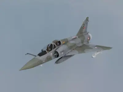 War Fighter Mirage 2000D Fighter Jet Low-poly 3D model