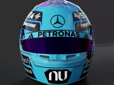 F1 George Russel Helmet 2026 3D model