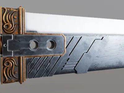 Final Fantasy Buster Sword 3D model purchase
