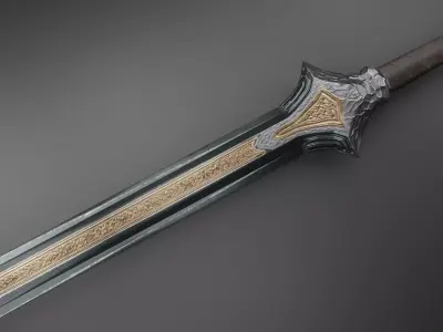 Sword 05 Low-poly 3D model
