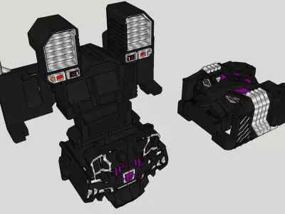 Kit estabilizador Transformers Menasor Combiner Wars 3D print model