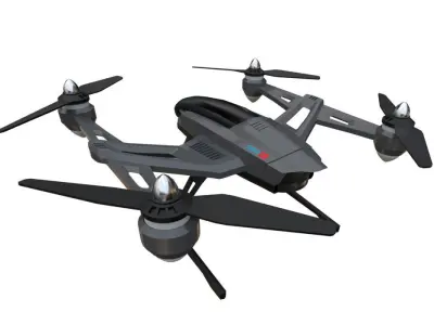 PBR QUADCOPTER DRONE Low-poly 3D model