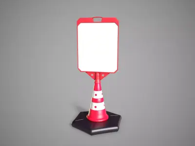 Traffic Cone  Low-poly 3D model purchase