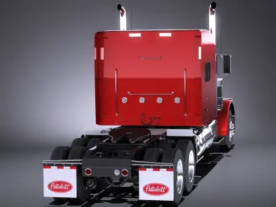 Peterbilt 389 Sleeper Cab 2017 VRAY 3D model