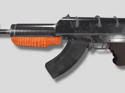 M1928 Assault Rifle  Low-poly 3D model