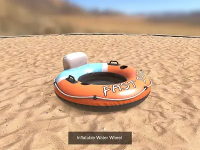 Beach Toys Collection 3D Model Pack