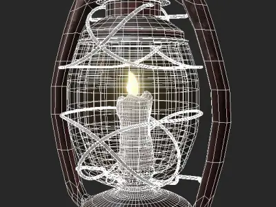 Oil Lantern Candel 3D model