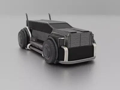 Blender truck 3D model
