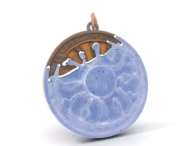 Mystic Bronze Amulet model pack Low-poly 3D model