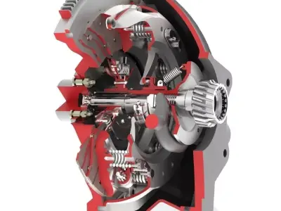 Clutch gearbox 3D model