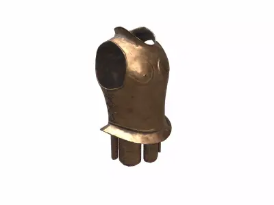 Ancient Armor 3D Model Game Ready Armor PBR Low Poly Low-poly 3D model
