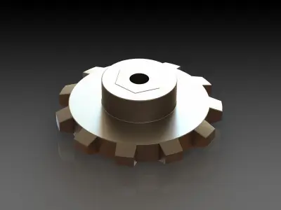 Machinery Gears Free 3D model