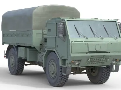 Tatra 815-7 4x4  Low-poly 3D model