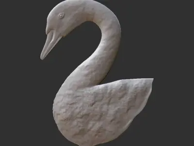 duck panel relief 3D print model