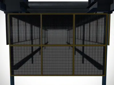 Tray Conveyor Setup Low-poly 3D model
