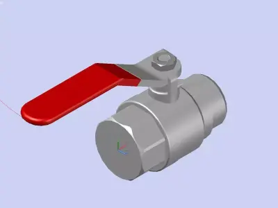 Female-ball valve Miss CGR DN8 DN25 3D model