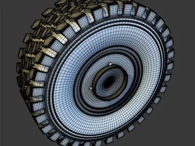 Mowag Piranha V wheel 3D model