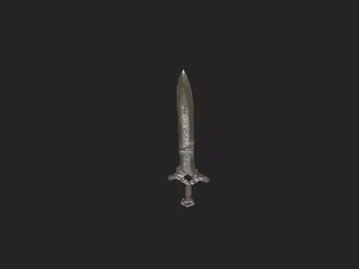 sword 3D Model 002 Low-poly 3D model