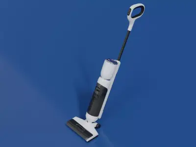 Vacuum cleaner 3D model white color modern style Low-poly 3D model