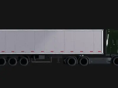 Cargo Truck Low-poly 3D model by Garage-B14