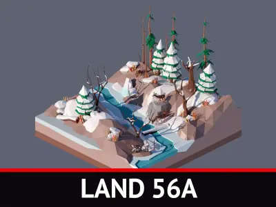 land 56A Low-poly 3D model