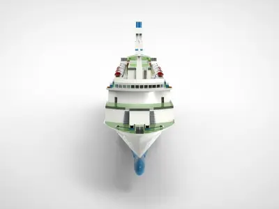 MV Astoria  cruise ship 3D model
