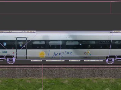 Hundai Rotem HRCS2  train production company Low-poly 3D model