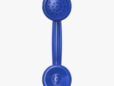 Retro Telephone Handset v 1 3D model