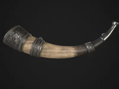 Hunting Horn 3D model