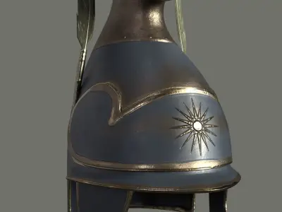 Phrygian helmet - Greek Helmet Low-poly 3D model