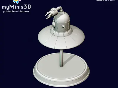 Dron 2 of the Invader Robots Warband 3D print model