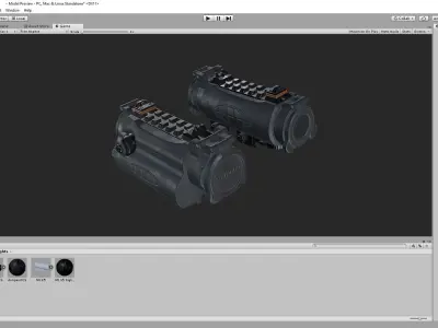 PBR Aimpoint CS Sight Low-poly 3D model