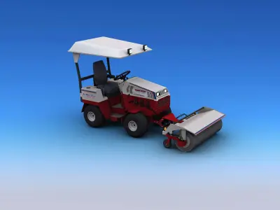 Compact Tractors All Attachment  Low-poly 3D model