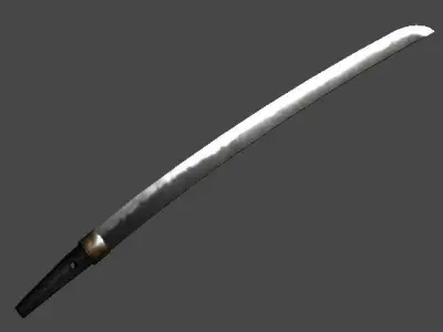 katana4 samurai sword Low-poly 3D model