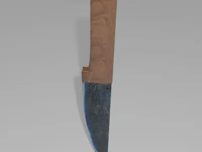 Knife Free low-poly 3D model 5