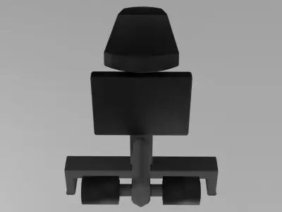 20 gym fitness workout bench 3d blender lowpoly Low-poly 3D model