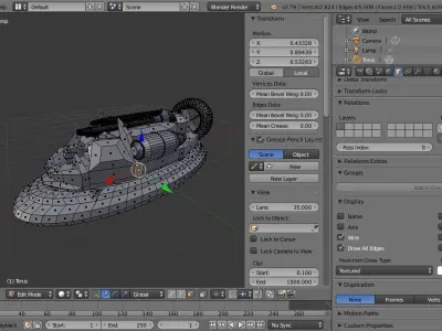 Robot world collection Low-poly 3D model