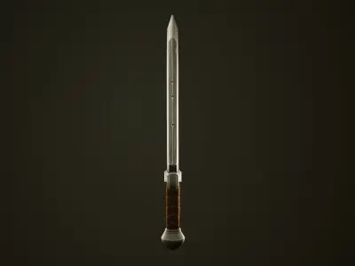 Metal Sword - Game Ready Weapon Low-poly 3D model