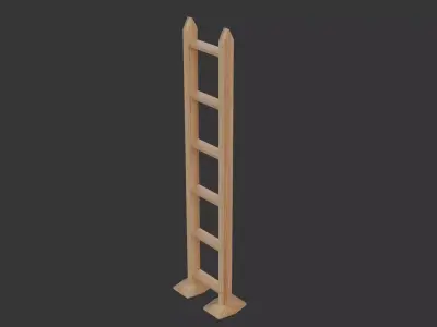 ladder  stair  wood lader   wood ladder Free low-poly 3D model