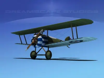 Sopwith Camel 3D model by Dreamscape - Rigged
