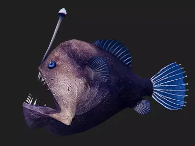 Monkfish Low-poly 3D model buy
