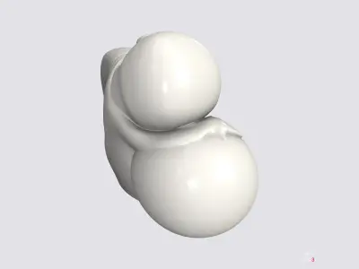 Sleeping monk figurine for 3D printing 3D print model