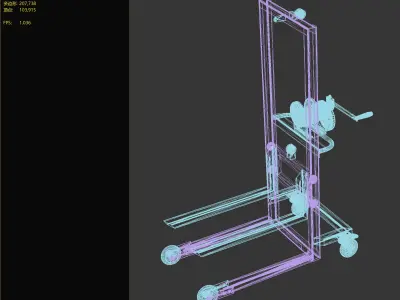 Manual forklift 3D model purchase