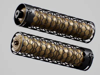 Larue Tactical SUURG LT-15 5 56 Suppressor Low-poly 3D model