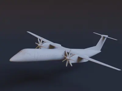 dash-8 q400 3D print model